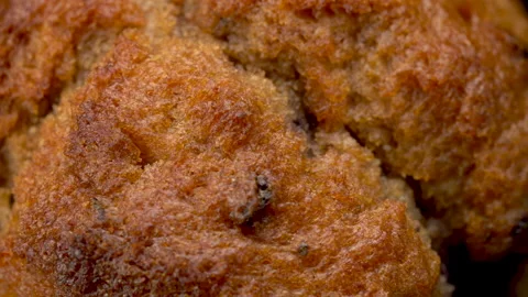 Cupcake muffin close-up on a black background. Stock Footage 150938952