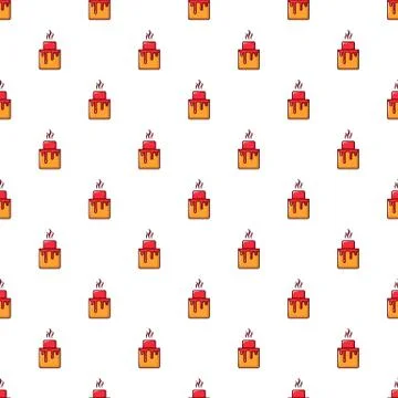 Cupcake pattern seamless Illustrazione stock