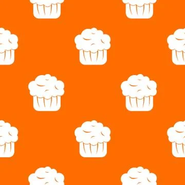 Cupcake pattern seamless Illustrazione stock