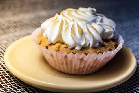 Cupcake on a plate Stock Photos