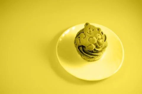 Cupcake on a plate Stock Photos