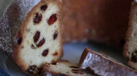 Cupcake with raisins close to Stock Footage 63227250