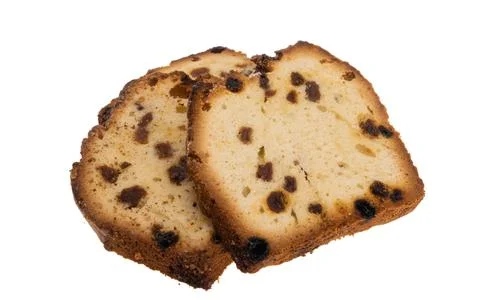 Cupcake with raisins isolated Stock Photos