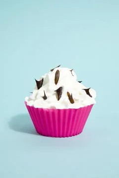 Cupcake rose thorns blue Stock Photos