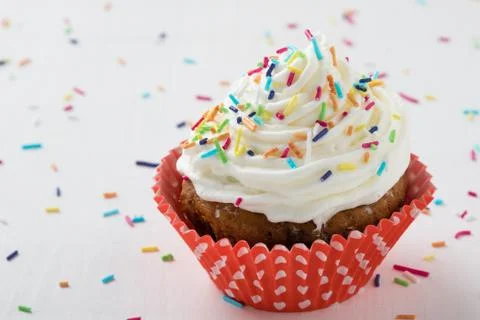 Cupcake on table Stock Photos