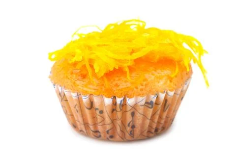 Cupcake with topping Stock Photos