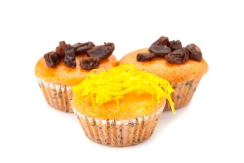 Cupcake with topping Stock Photos