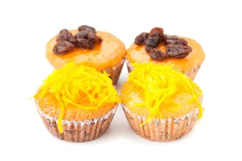 Cupcake with topping Stock Photos