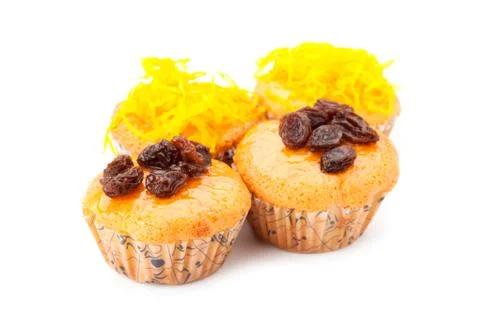 Cupcake with topping Stock Photos