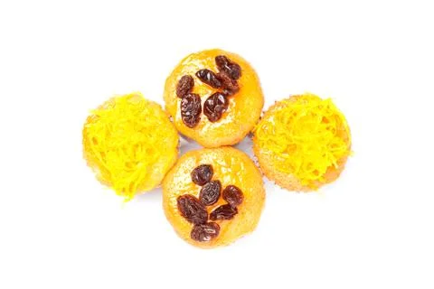 Cupcake with topping Stock Photos
