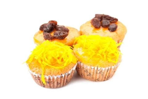 Cupcake with topping Stock Photos