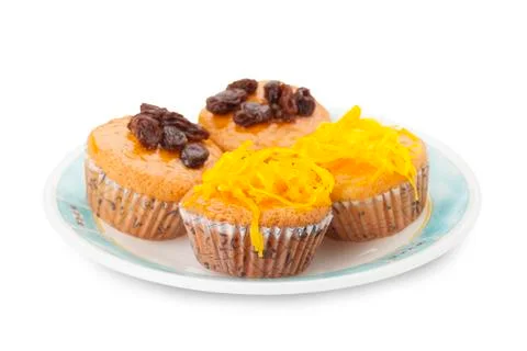 Cupcake with topping Stock Photos