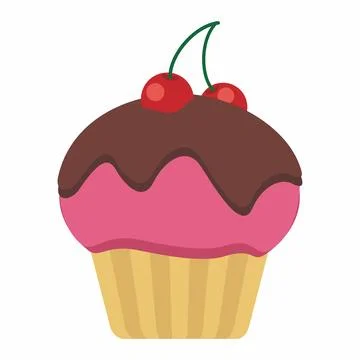 Cupcake vector art イラスト素材