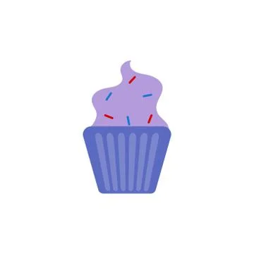 Cupcake vector design template illustration Stock Illustration