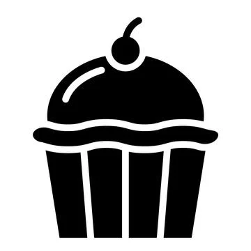 Cupcake Vector Icon Design Illustration Stock Illustration