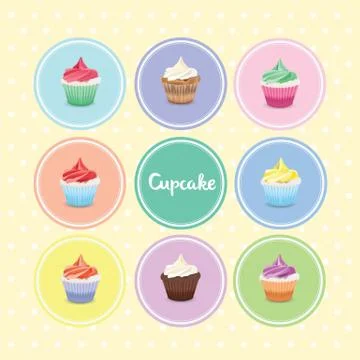 Cupcake vector Stock Illustration