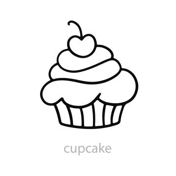 Cupcake Vector Illustration Stock Illustration