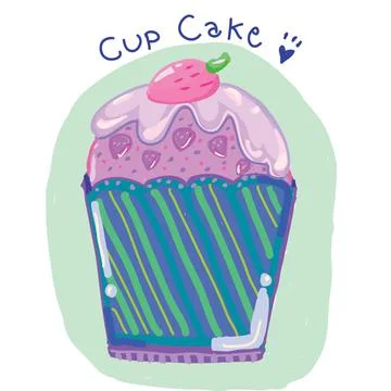 Cupcake vector illustration isolated 스톡 일러스트