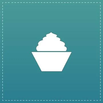 Cupcake, web icon. vector design Stock Illustration