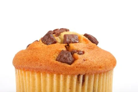 Cupcake on white Foto stock