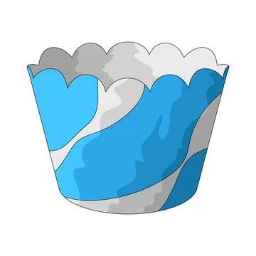 Cupcake wrapper illustration Stock Illustration