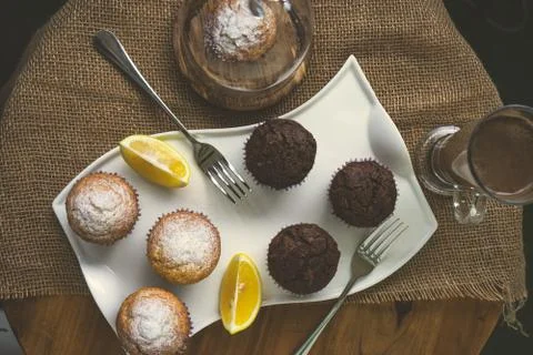 Cupcakes for breakfast 스톡 사진