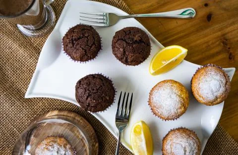 Cupcakes for breakfast Stock Photos