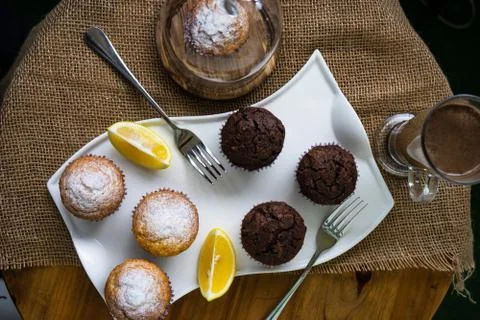 Cupcakes for breakfast Stock Photos