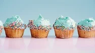 Cupcakes Cinemagraph Background Loopable 4K Stock Footage
