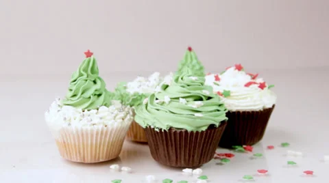 Cupcakes, dessert Stock Footage 33605742