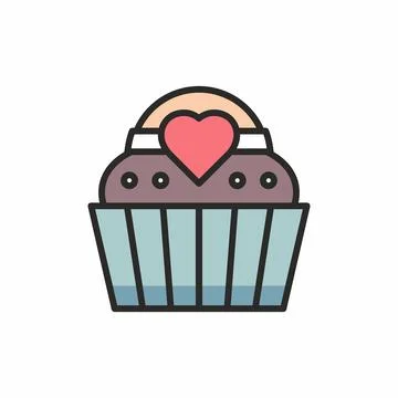 Cupcakes icon Stock Illustration