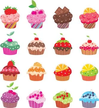 Cupcakes Stock Illustration