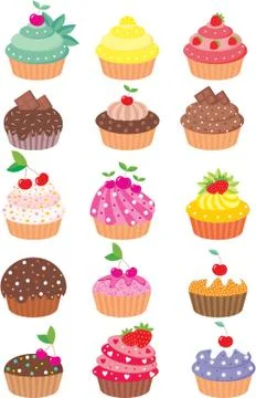 Cupcakes Stock Illustration