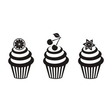 Cupcakes Stockillustratie