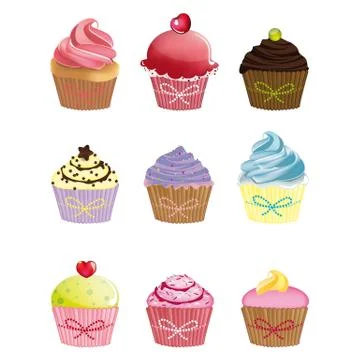 Cupcakes Stock Illustration