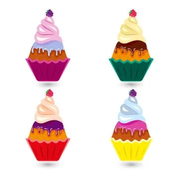 Cupcakes Stock Illustration