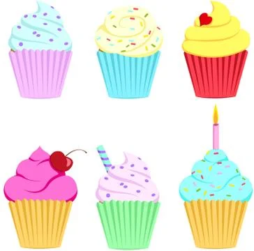Cupcakes Illustrazione stock