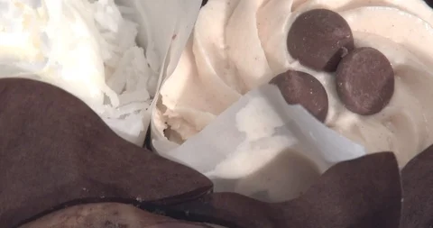 Cupcakes - Rotating - Close Up Stock Footage 91195849