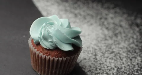 Cupcakes rotating close-up studio 4K Video stock 148446929