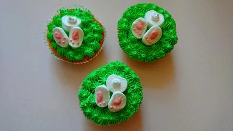 Cupcakes. A symbol of spring. Stock Photos