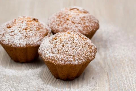 The cupcakes on the table Foto stock