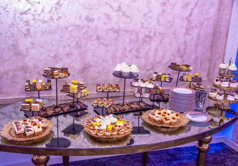 Cupcakes on a table Stock Photos