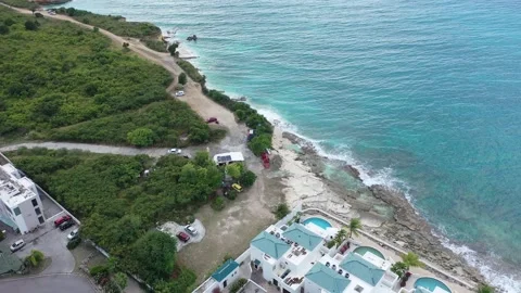 Cupecoy Beach in Sint Maarten Stock Footage 273168151