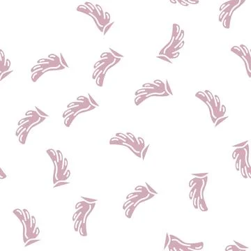 Cupeydon wing glyph vector seamless pattern Illustrazione stock