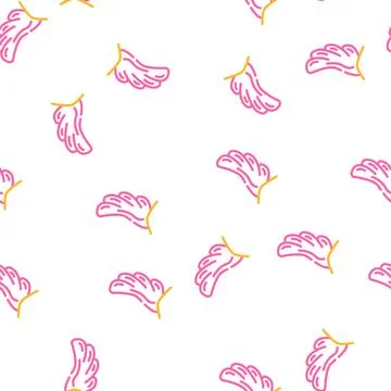 Cupeydon wing vector seamless pattern Illustrazione stock