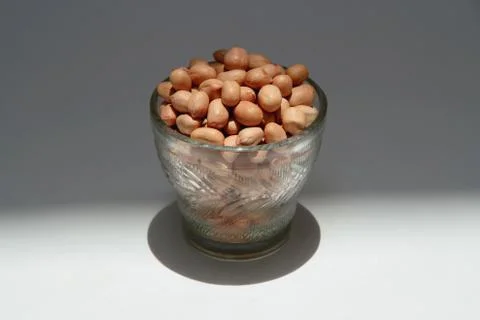 Cupful of Groundnuts Stock Photos
