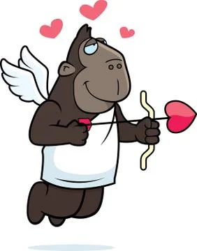 Cupid Ape Stock Illustration
