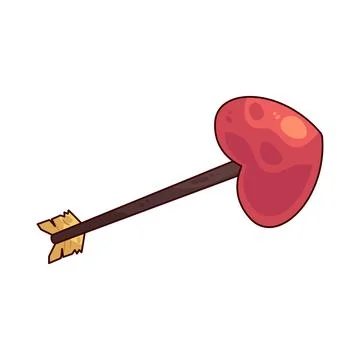 Cupid arrow illustration Stock Illustration