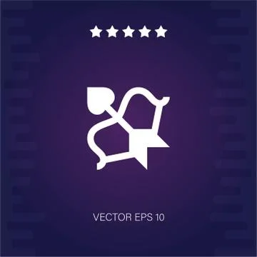 Cupid-arrow vector icon Stock Illustration