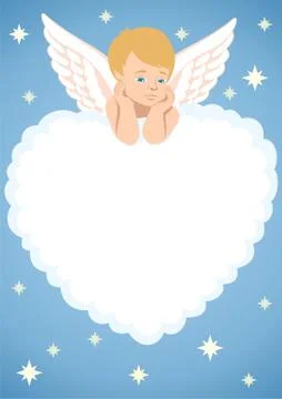 Cupid Frame Stock Illustration